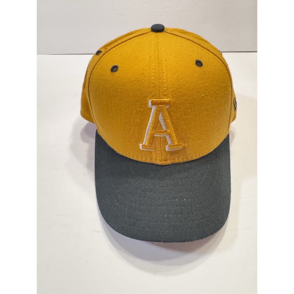 7 1/8 Appalachian State New Era Fifty nine Fifty Made In USA Baseball Cap Gold